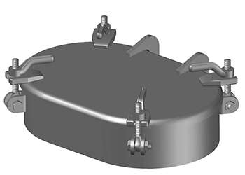 NABRICO DF-174-5 / DF-464-5 Raised Watertight Hatch