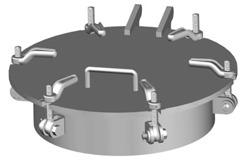 DF-346-5 6 PSI Raised Dog Hatch