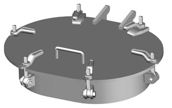 DF-466-5 6 PSI Raised Dog Hatch