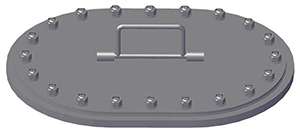 DF-503 / DF-504 Flush Multi-bolt Oval Hatch