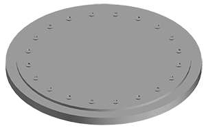 NABRICO DF-507 Flush Multi-Screw Round Hatch