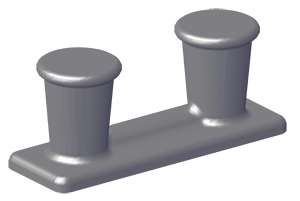DF-537 / DF-537A / DF-537AA Cast Steel Heavy Double Bitts