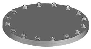 DF-549 Raised Multi-Stud Round Hatch