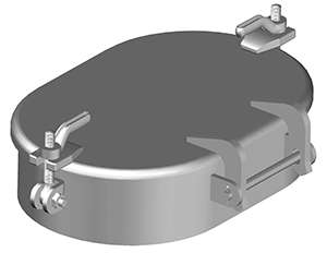 DF-774-5 2 Dog Raised Watertight Hatch