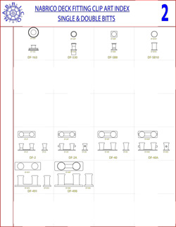 NABRICO Clipart 2- Single & Double Bitts