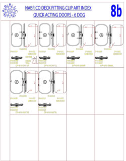 NABRICO Clipart 8b - DF-610 6 Dog Doors