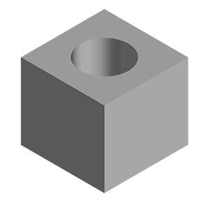 Square Brass Nut